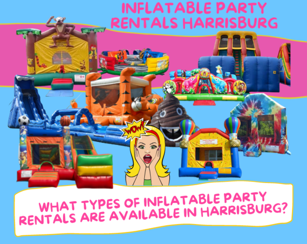 Inflatable play area providing Party rentals Gelblaster rentals