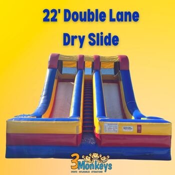 22' Double Lane Dry Slide