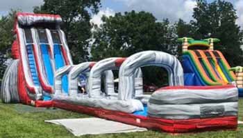 Bouncy deals water slide