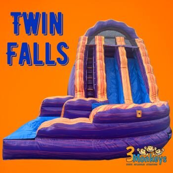 Twin Falls 22ft Curved Water Slide