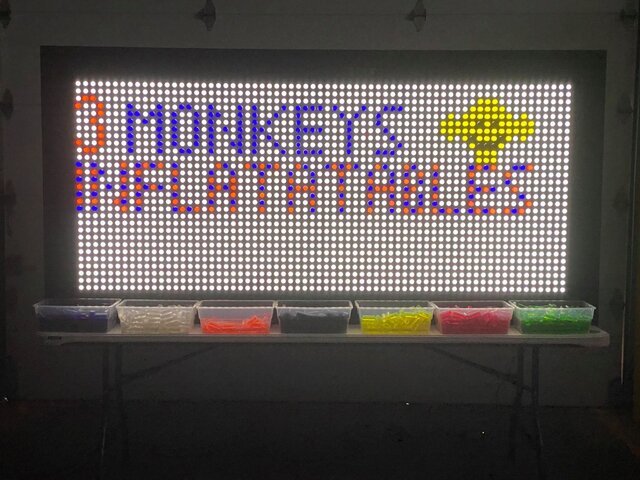 Giant Lite Brite For Rent- Casino Party Experts