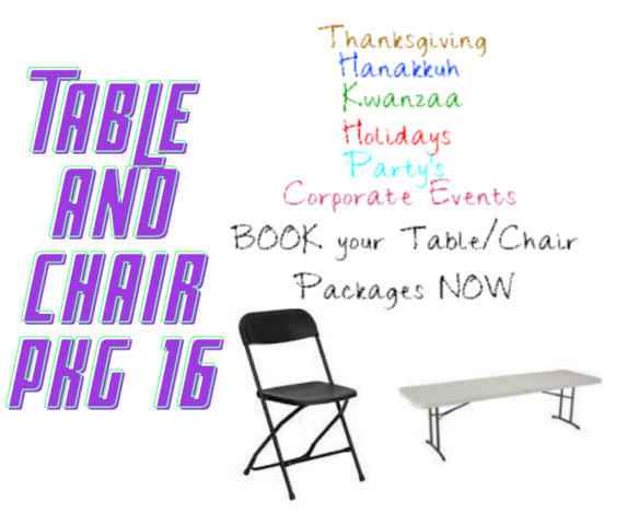 Table and hotsell chair rentals prices