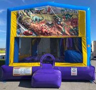 Dinosaur Combo Bounce House (#15)  16.4Lx15.4Wx13H | 7.5amps