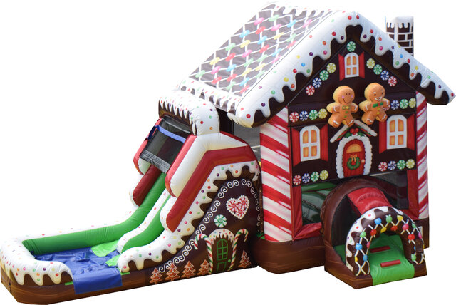 Gingerbread Bounce House Combo