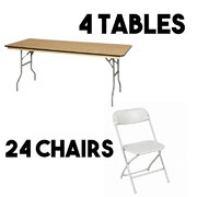 4 Tables & 24 Chairs 