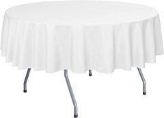 60in Round Table Linen White
