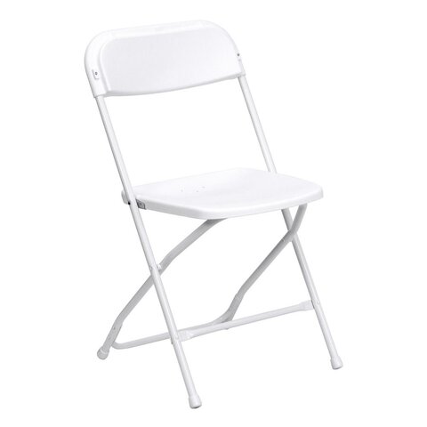 White Folding Chairs - Bundles of 10 