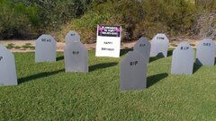 30 Tombstones  (24' tall 16' wide)