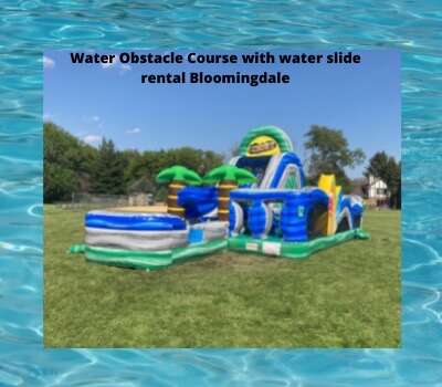 Water Obstacle course with water slide rentals Bloomingdale