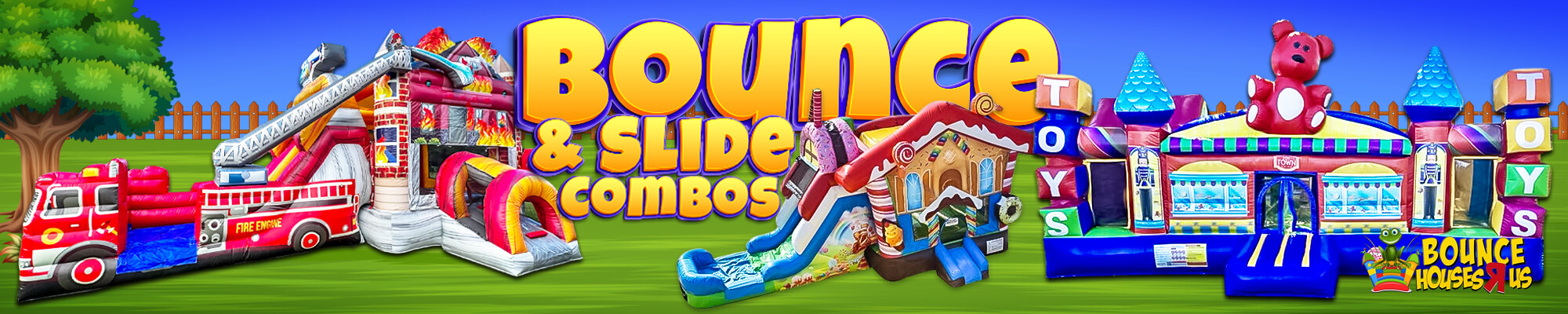 Chicago Bounce House with Slide rentals