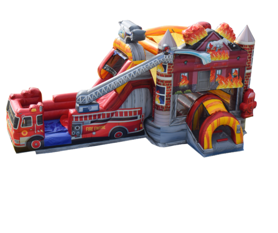 Fireman Bounce House with slide