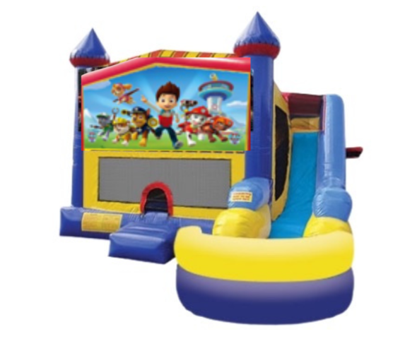 7-1 Paw Patrol Bounce House with Slide