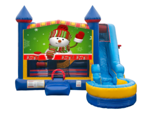 Snowman Bounce House with Slide