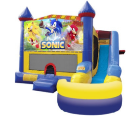 Sonic the Hedgehog Bounce House with slide