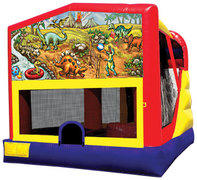 4-1 Dinosaur Bounce House Slide Combo 