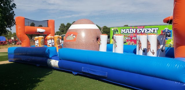 Cowboy Football Bounce House Rental, Main Event Sports on Air