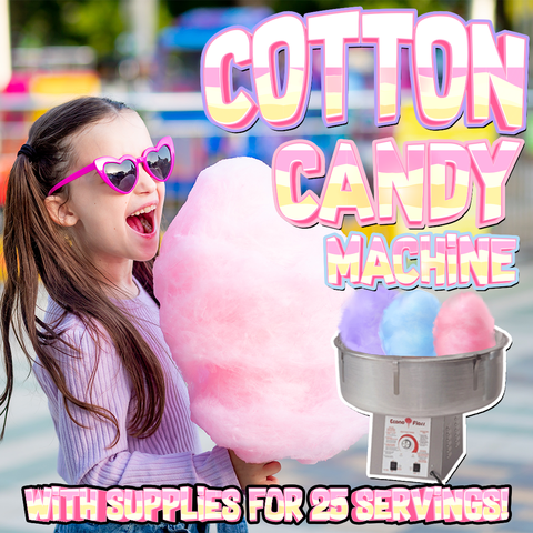 Cotton Candy Machine with supplies for 25 servings