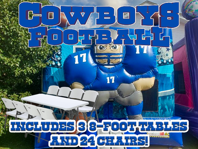 Cowboy Football Bounce House Package Deal