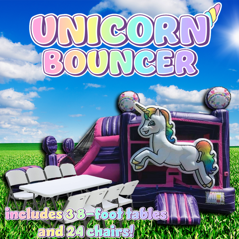 Unicorn Bounce House Package Deal