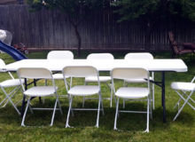 3- 8 Foot Tables and 24 Chairs Package