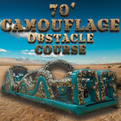 Camouflage 70FT Obstacle Course