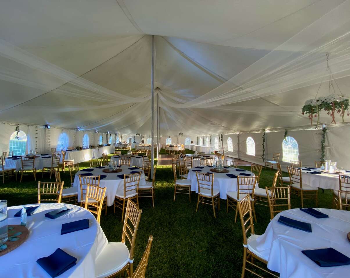 Roseville wedding tent decor rental