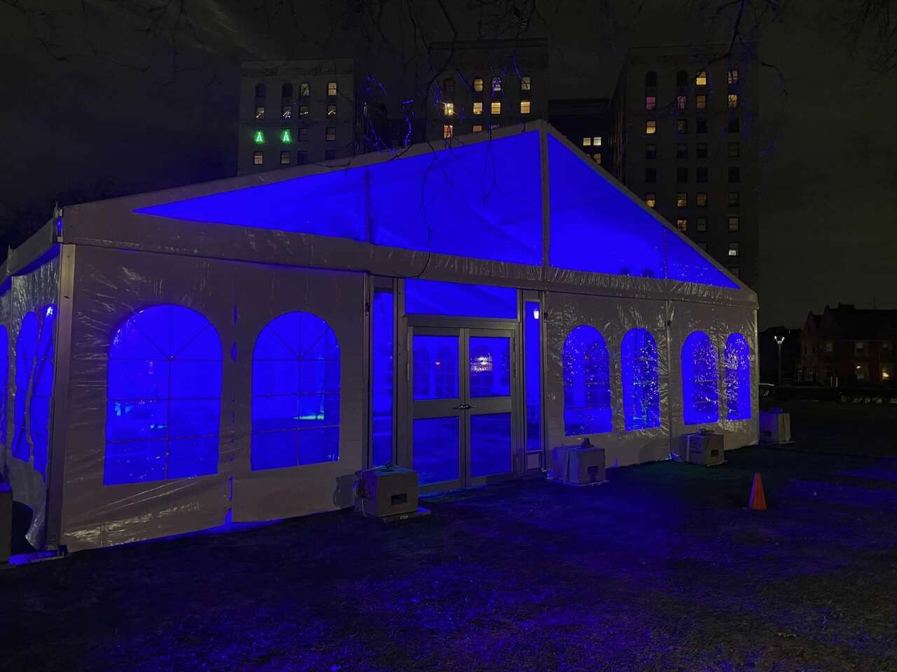 Temporary structure tent rental