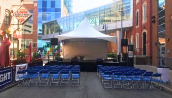 Stage Rental with Tent in Sterling Heights, MI