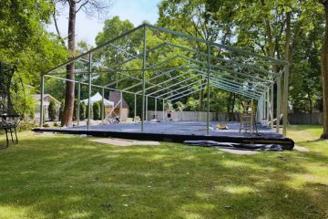Frame of Structure Tent Rental for Outdoor Sporting Events in Sterling Heights