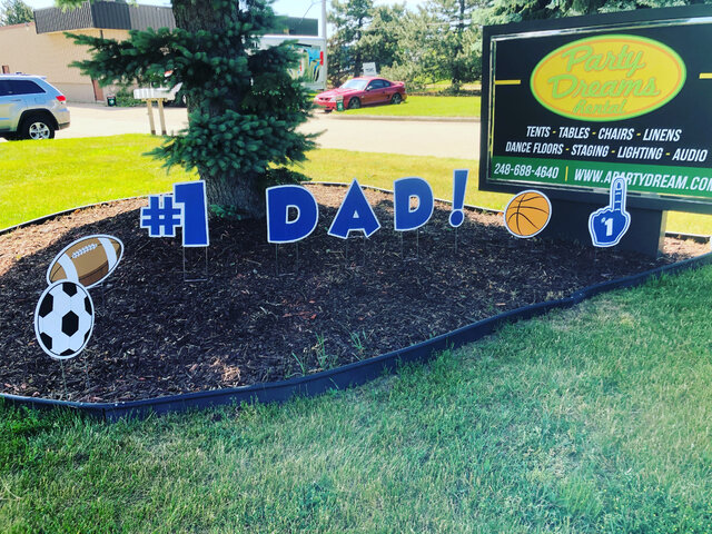 Number 1 Dad Sign