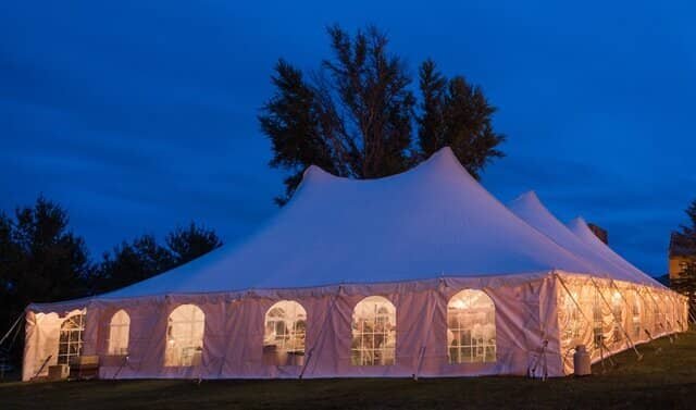 60ft x 80ft Pole Tent Grass Only 10Ft Legs