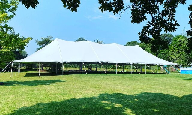 40ft x 100ft Tent Package 256 Guests Grass Only