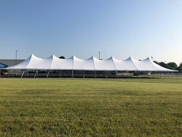 40ft X 160ft Pole Tent Grass Only 