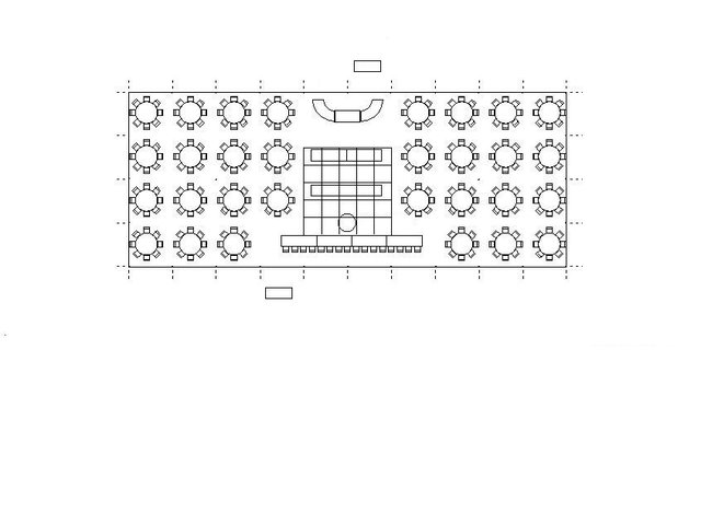 40ft x 100ft Pole Tent Layout