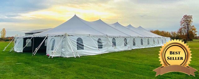 40ft x 120ft Tent Package 288 Guests Grass Only