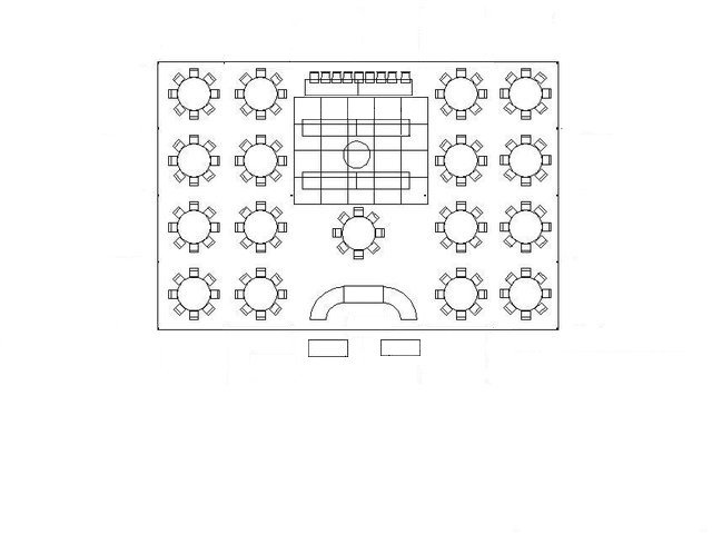 Tent Rentals - 40 x 60 pole tent layout - Party Dreams Wedding & Event ...