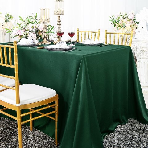 Hunter Green 60 Inch x 120 Inch Rectangle Table Linen