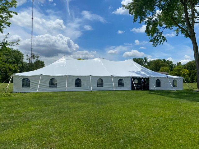 40ft x 80ft Tent Package 200 Guests Grass Only