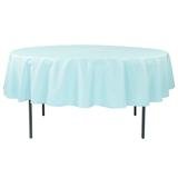 Baby Blue 90 Inch Round Table Linen
