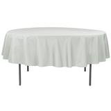Gray 90 Inch Round Table Linen