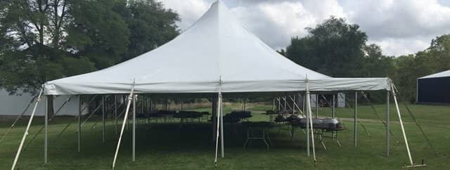 30ft X 40ft (1200 Sq ft) Pole Tent for Grass Only 