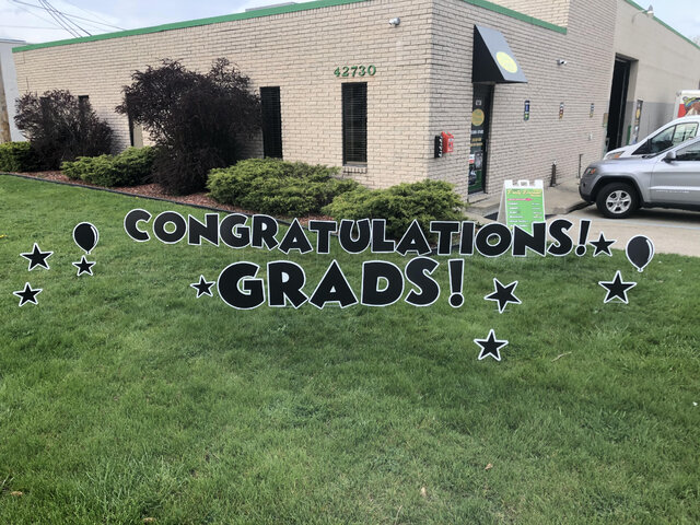 Congrats Grad Lawn Sign