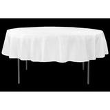 White 90 Inch Round Table Linen