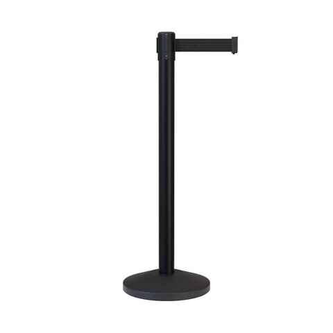 Black Retractable Belt Stanchion Set 11Ft (Two stanchions per set) 