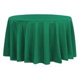 Emerald Green 120 Inch Round Polyester Table Linen