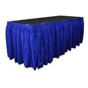 Royal Blue Satin Skirting 14Ft x 29 Inch (No plastic tables) 14 clips