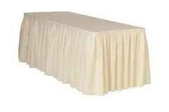 Ivory Skirting 21Ft x 29 Inch (No plastic tables) 21 clips