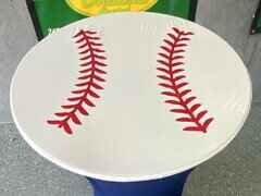 (Base Ball) High Top Table TOPPER ONLY