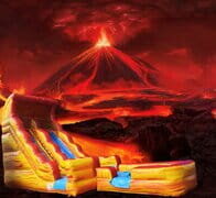 20ft Volcano Water Slide and Splash Pool With Blower