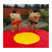 Sumo Wrestling Two Suits With Mat